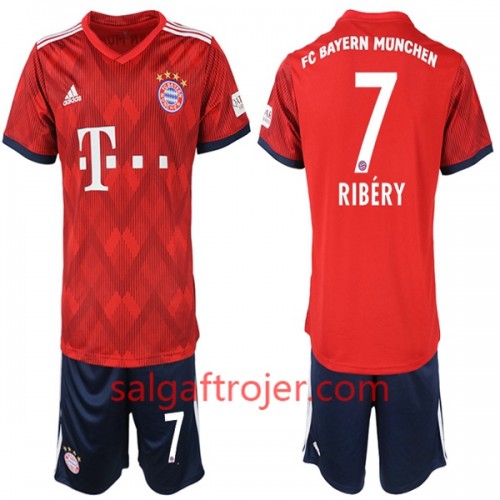 FC Bayern München Fodboldtrøjer Ribery 7 Børn Hjemmebanesæt 2018/19 Kort ærmer FC Bayern München Fodboldtrøjer Ribery 7 Børn Hjemmebanesæt 2018/19 Kort ærmer